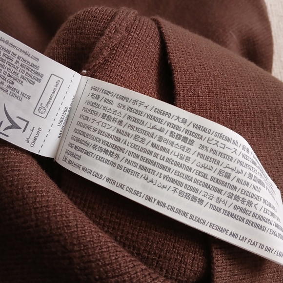 a&f ♡ luxeloft vneck vest brown abercrombie fitch clean medium western cowgirl - Picture 6 of 10